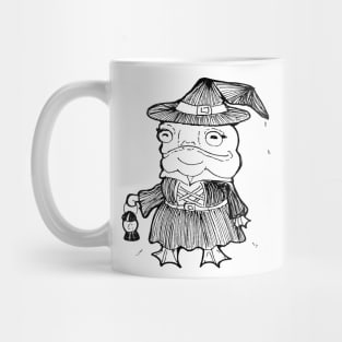 Inktober Agatha the Frog Witch Mug